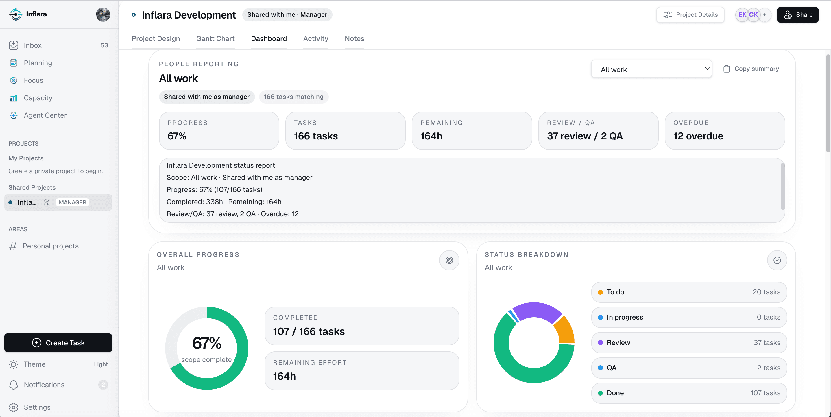 Task details drawer and agent context